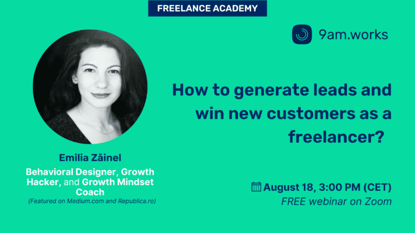 How to generate leads and win new customers as a freelancer? WEBINAR